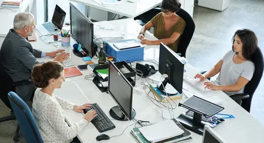 shot-of-a-group-of-coworkers-sit