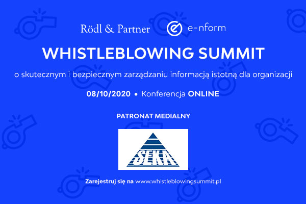 WHISTLEBLOWING SUMMIT patronat seka s.a. konferencja online