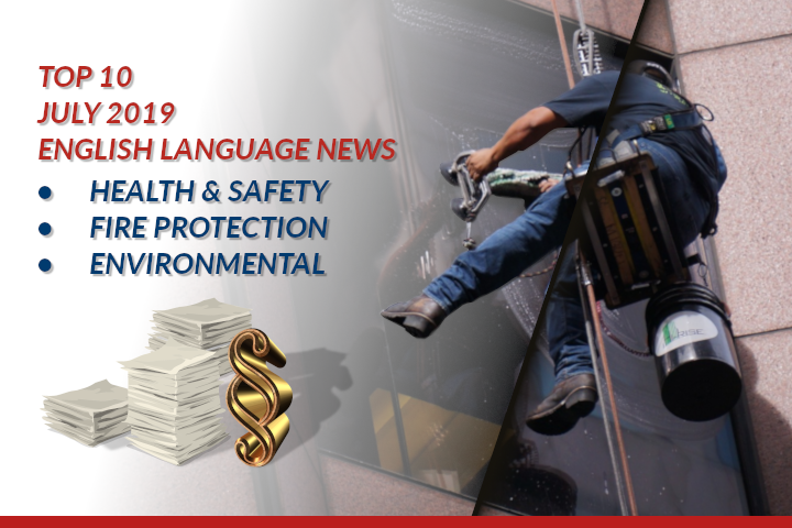 Top10 NEWS on health and safety fire protection environmental protection